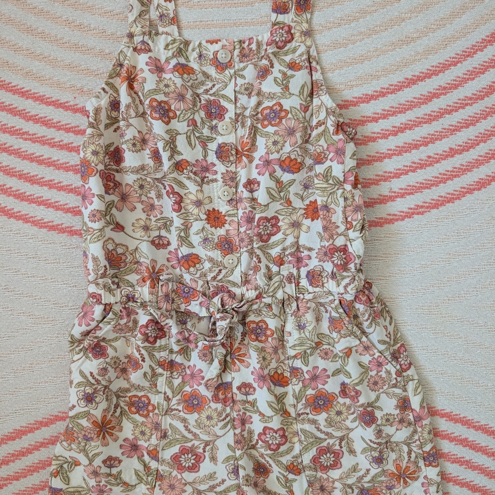 Old Navy Floral Print Top with Button Detail